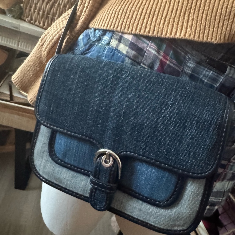 Michael Kors denim crossbody!